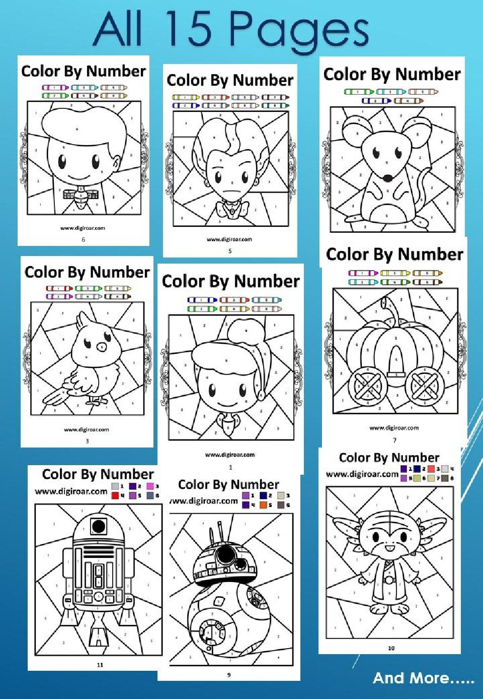 Color By Number Book 1