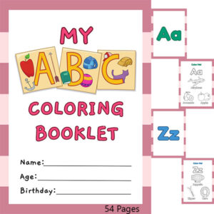 Alphabets Coloring Booklet 54 Pages