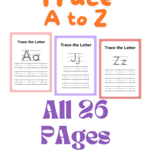 Kids Activity Book 5 : Hand Writing Book Trace A to Z Alphabets