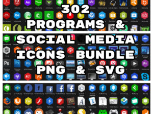 302 programs and social media icons