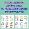 110 Pre-School & Kindergarten Worksheets