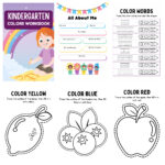 32 Kindergarten Colors Workbook