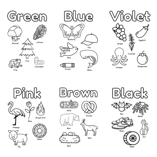 32 Kindergarten Colors Workbook