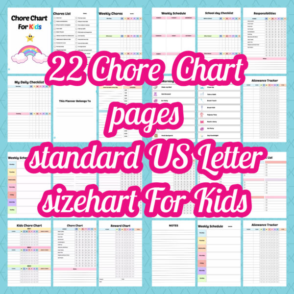 chore chart cover page