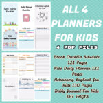 All 4 Planners Bundle for Kids – Ultimate Organization & Learning Set!