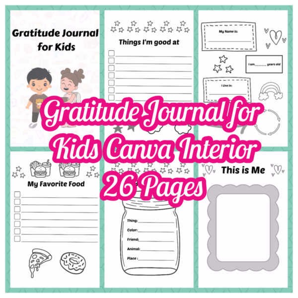 26 Gratitude Journal for Kids