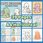 Baby Dragons Coloring Book For Kids