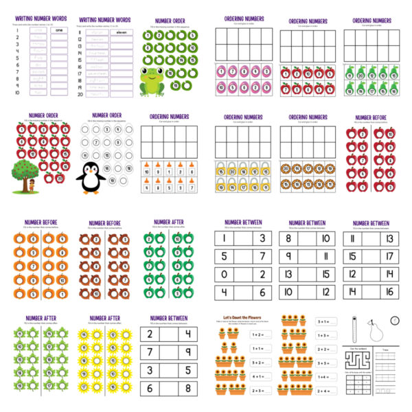 58 Kindergarten Numbers Workbook